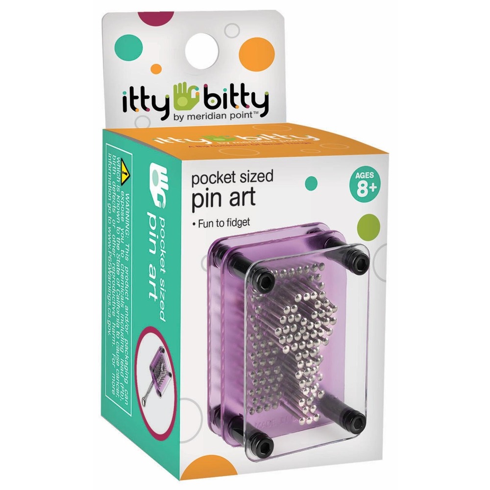 Itty Bitty Pocket Sized Pin Art‎ Toy Ages 8 Fun To Fidget Create 3D Art
